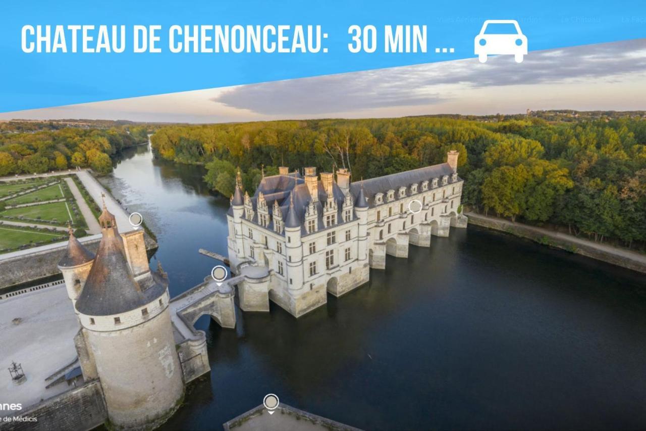 Вилла Caporizon-Le Coffre Fort-Le Clos De Chambord Saint-Claude-de-Diray Экстерьер фото